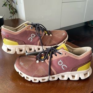 On Cloud X Sneakers in “Sand” color size W9